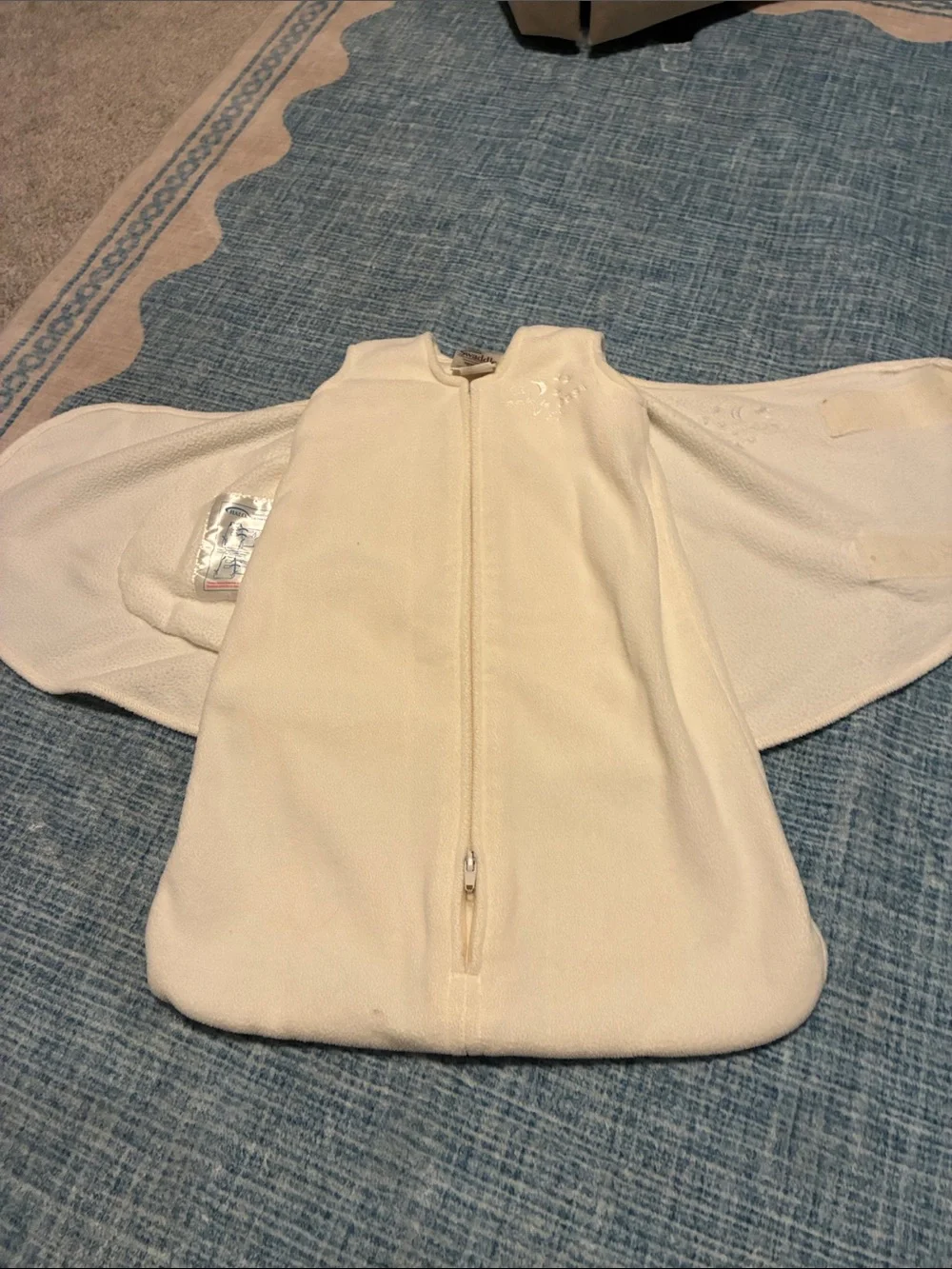 Halo Baby Sleep Sack Swaddle in Cream Micro Fleece